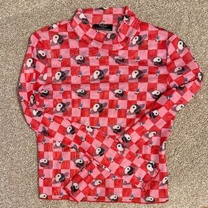 Dressed in LALA Cosmic Cowgirl S mesh top